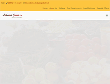 Tablet Screenshot of lakeside-foods.com